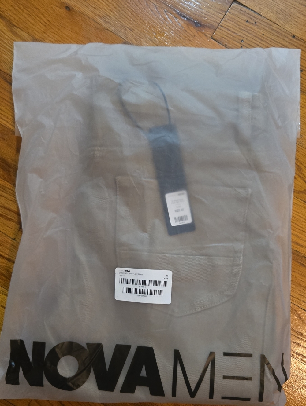 NOVA Men Khaki Pocket Cargo Jeans